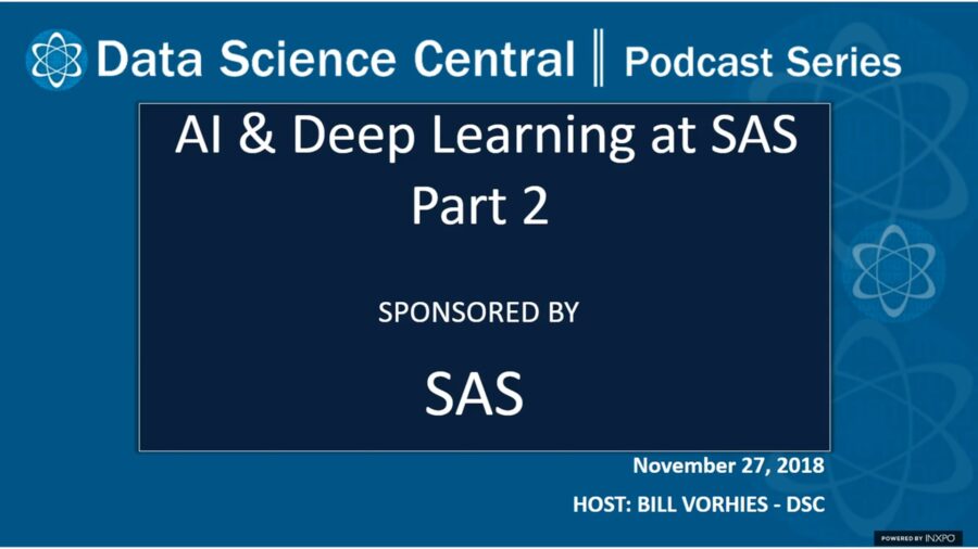 DSC Podcast Series: AI & Deep Learning at SAS Part 2 – Vimeo thumbnail