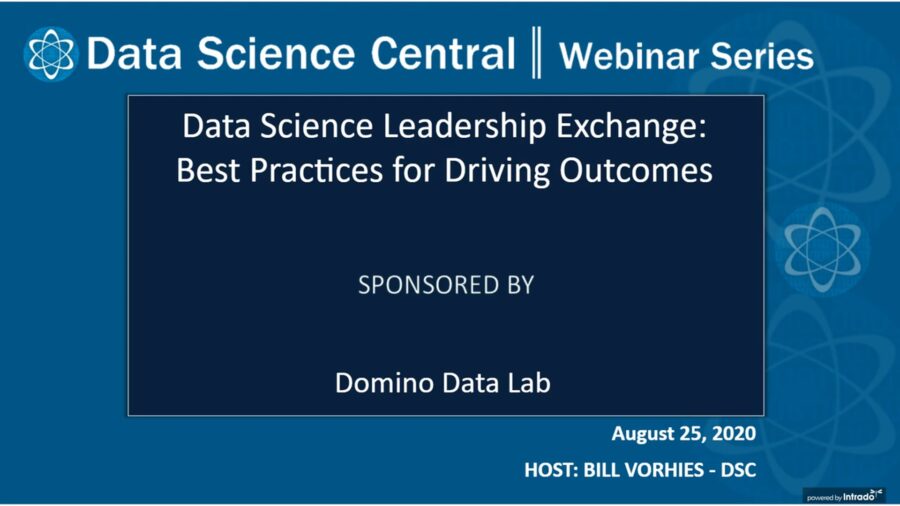 DSC Webinar Series: Data Science Leadership Exchange: Best Practices for Driving Outcomes – Vimeo thumbnail