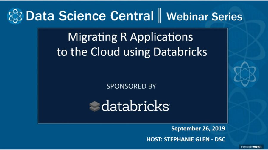 DSC Webinar Series: Migrating R Applications to the Cloud using Databricks – Vimeo thumbnail