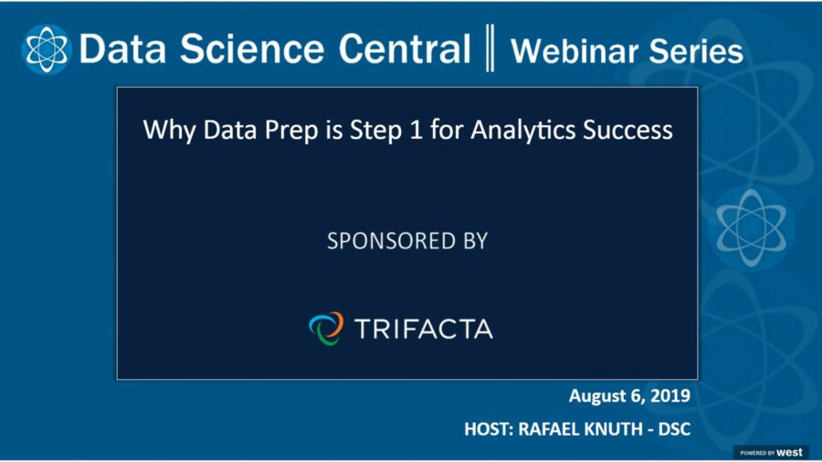 DSC Webinar Series: Why Data Prep is Step 1 for Analytics Success – Vimeo thumbnail