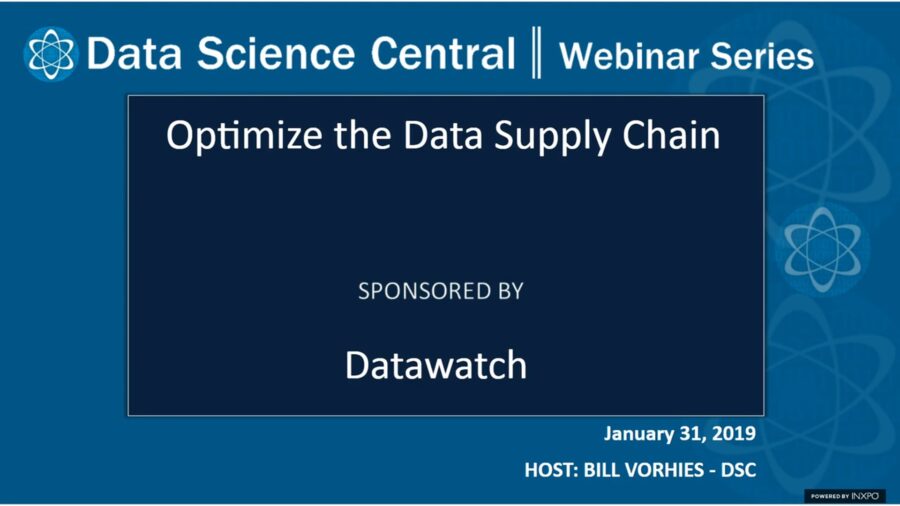 DSC Webinar Series: Optimize the Data Supply Chain – Vimeo thumbnail