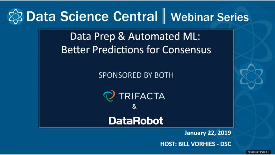 DSC Webinar Series: Data Prep & Automated ML: Better Predictions for Consensus – Vimeo thumbnail