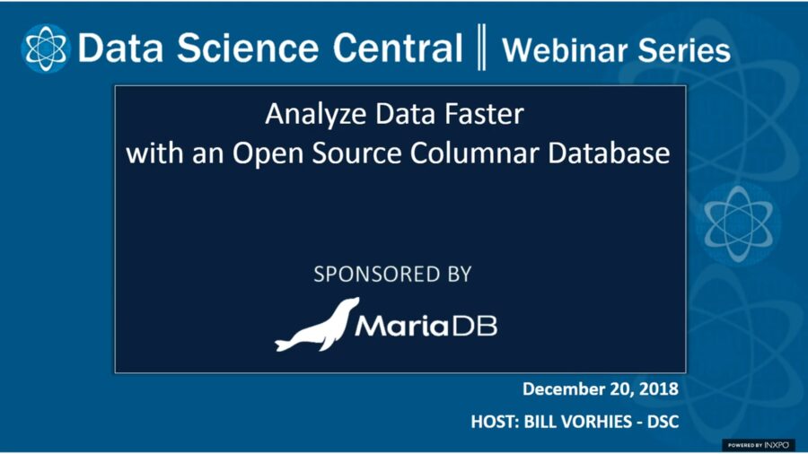 DSC Webinar Series: Analyze Data Faster with an Open Source Columnar Database – Vimeo thumbnail