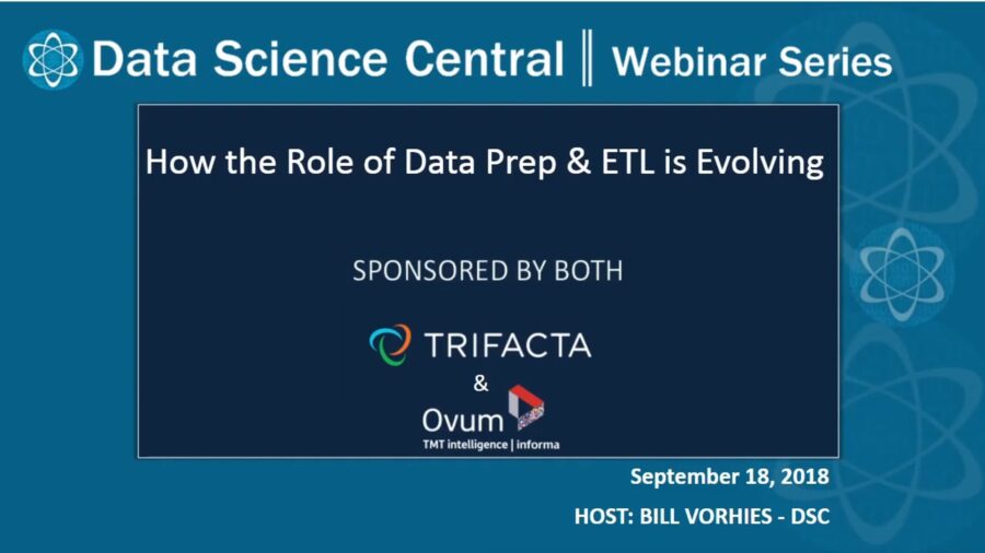 DSC Webinar Series: How the Role of Data Prep & ETL is Evolving – Vimeo thumbnail