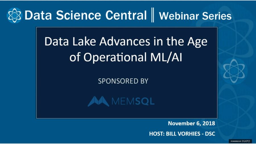 DSC Webinar Series: Data Lake Advances in the Age of Operational ML/AI – Vimeo thumbnail