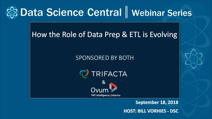 DSC Webinar Series: How the Role of Data Prep & ETL is Evolving – Vimeo thumbnail