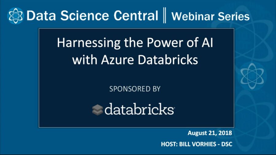 DSC Webinar Series: Harnessing the Power of AI with Azure Databricks – Vimeo thumbnail