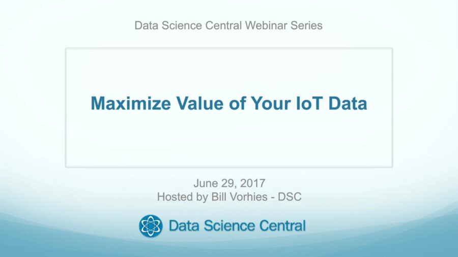 DSC Webinar Series: Maximize Value of Your IoT Data – Vimeo thumbnail